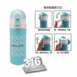 316鍋霸雙保險彈蓋保溫瓶350ml-藍綠