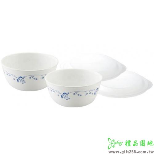 康寧古典藍四件式麵碗