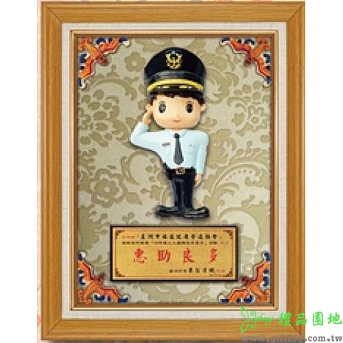 手工彩繪冷彩男警G167