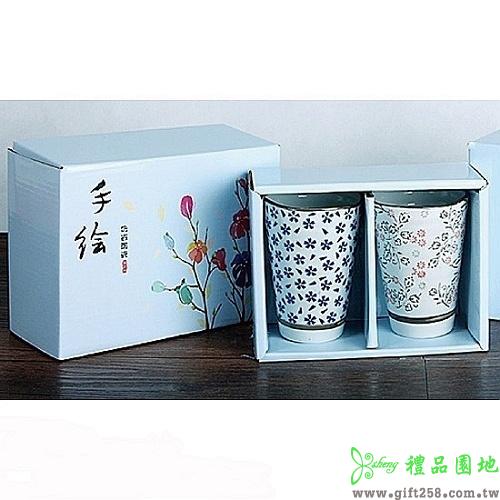 手繪二入瓷杯